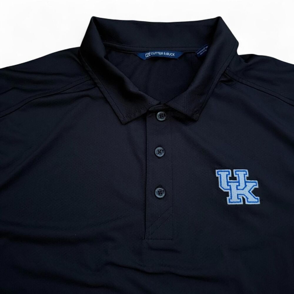 Cutter & Buck Kentucky Wildcats Black Performance Polo Men's Large